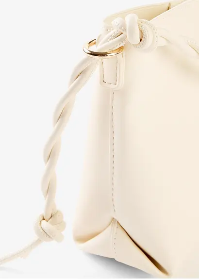 Bonprix Trendige Umhängetasche In Lederoptik - Beige - Damen