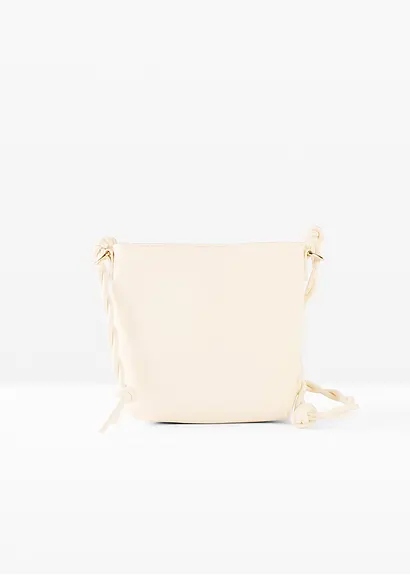 bonprix Trendige Umhängetasche in Lederoptik - beige - Damen