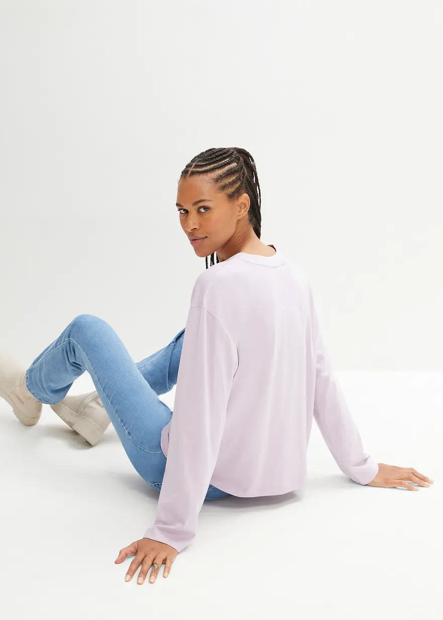 Bonprix Trendiges Oversized Shirt Aus Bio-Baumwolle - Damen