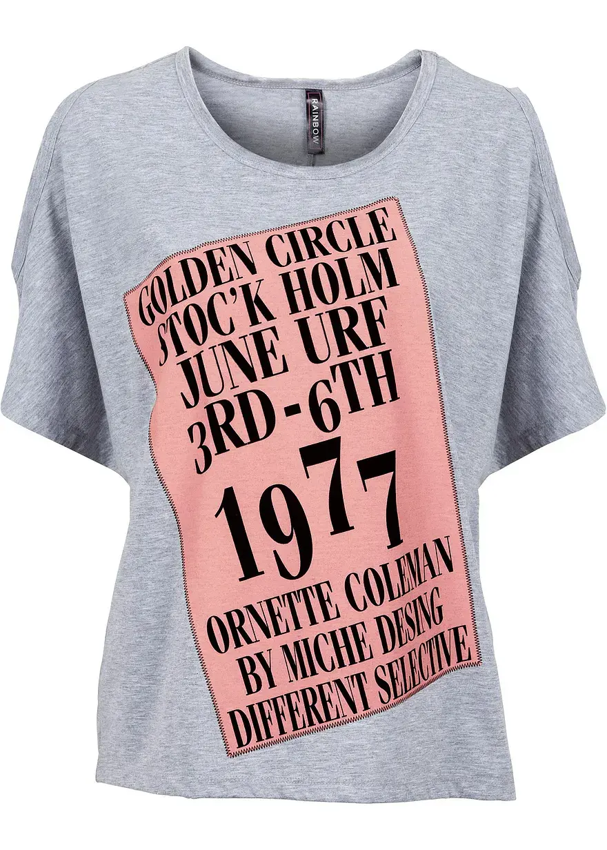 bonprix Trendiges Shirt in legerer Passform - grau - Damen