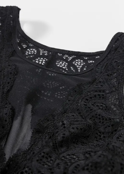 Bonprix Trendy Bustier Mit Toller Rückenpartie - Schwarz