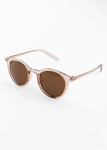 bonprix Trendy Sonnenbrille mit rosafarbenen Gestell - rosa