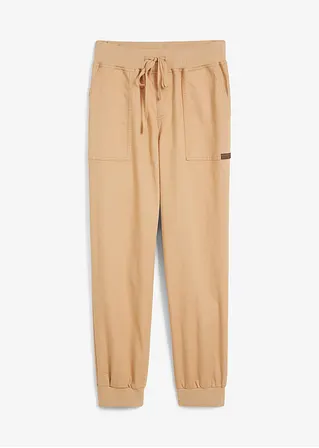 bonprix Twillhose mit Bequembund und aufgesetzten Taschen hinten - beige