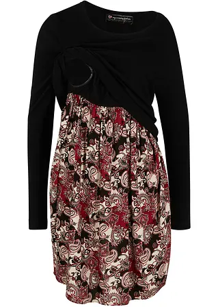 bonprix Umstandskleid für die Schwangerschaft und danach - schwarz