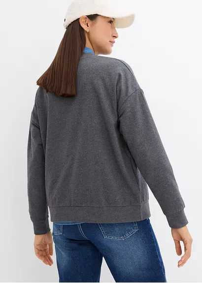 Bonprix Umstandssweatshirt Für Die Schwangerschaft Und Danach - Grau