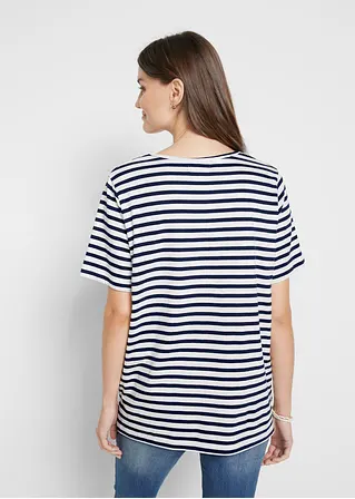 Bonprix Unkompliziertes Shirt Mit Bequemem Fit Und Kleinem Platziertem Druck Sowie Einem Rundhalsausschnitt