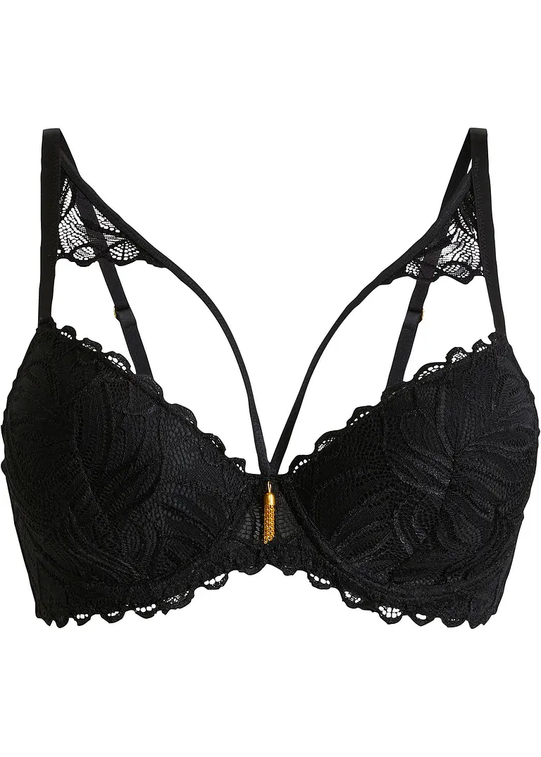 bonprix Verführerischer BH mit tollem Detail - schwarz Cup C