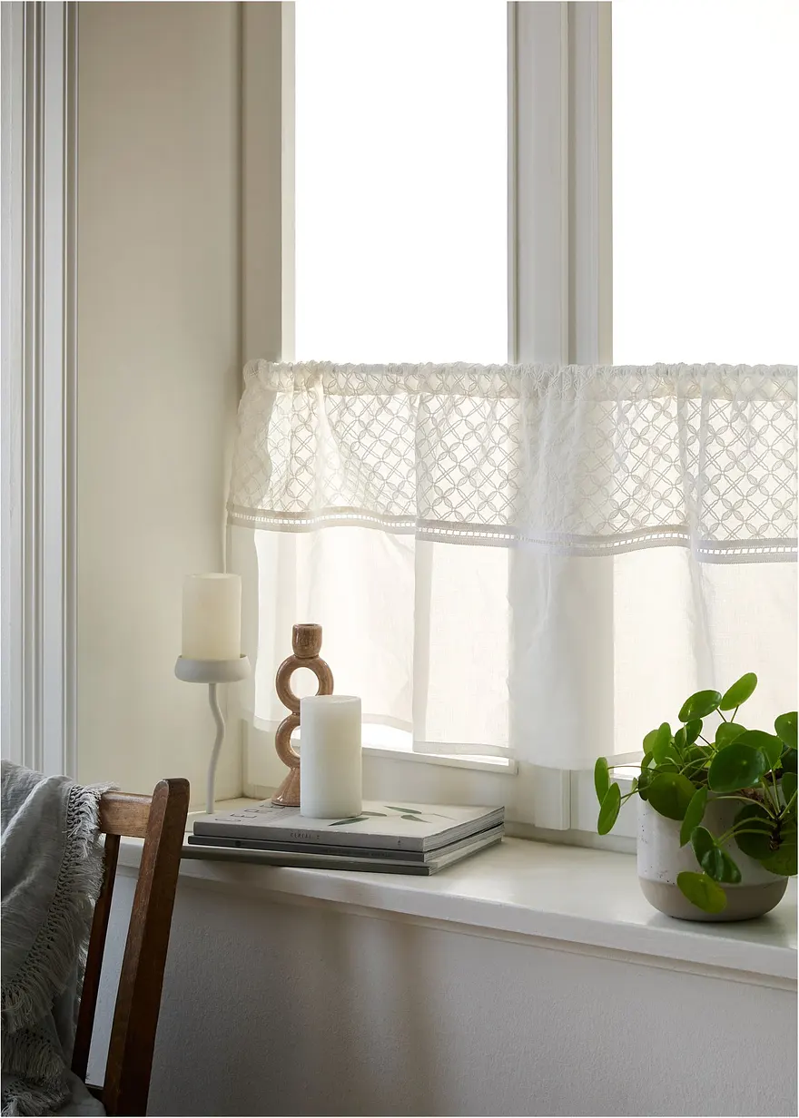 Bonprix Verspielte Küchengardin Aus Nachhaltigem Material