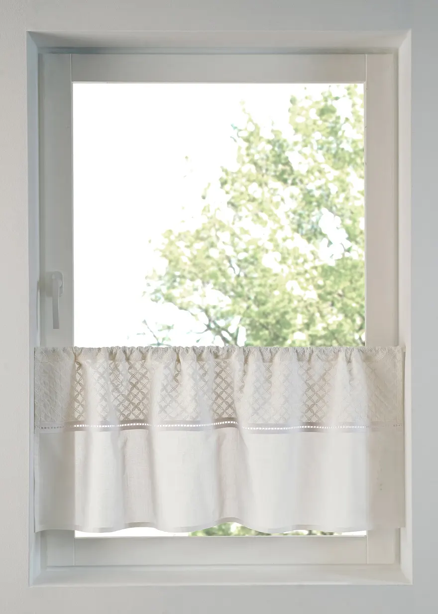 bonprix Verspielte Küchengardin aus nachhaltigem Material