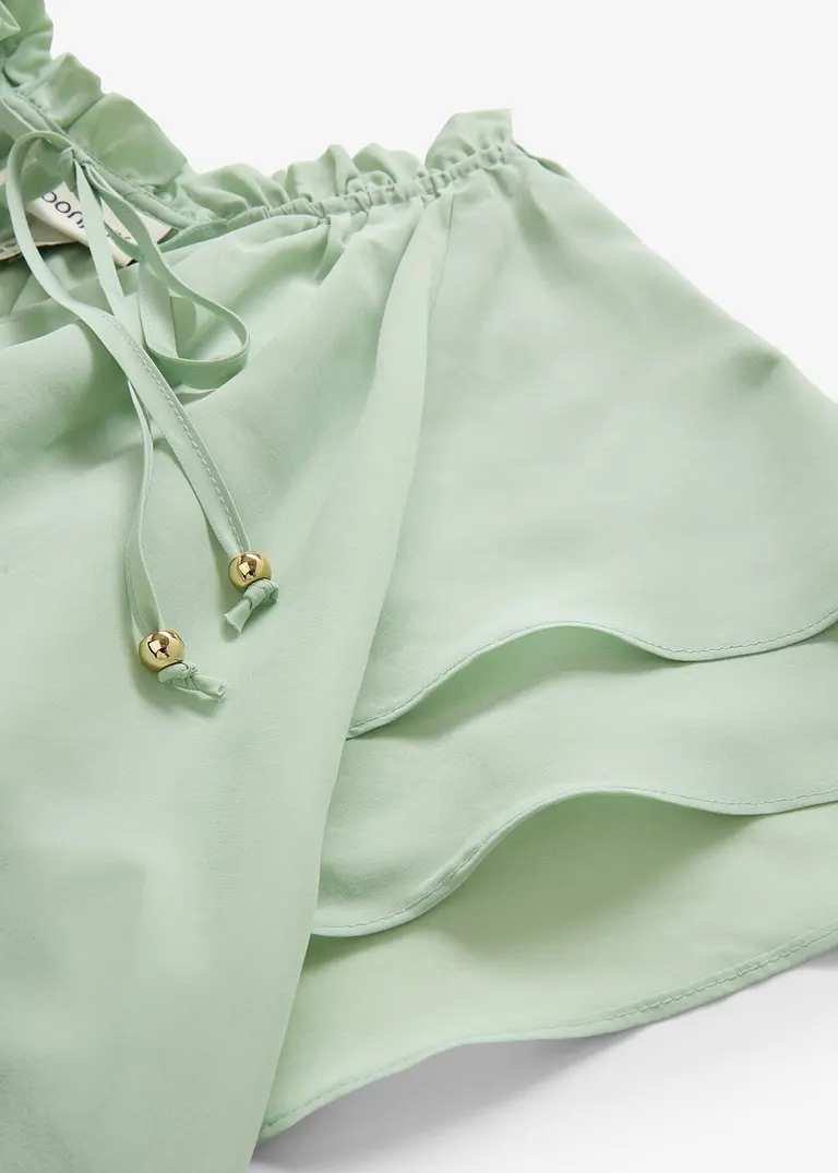 Bonprix Verspielte Premium Tunika Mit Seidenanteil - Grün