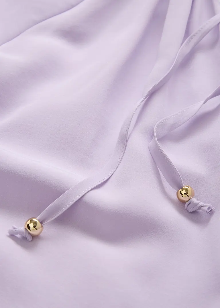 Bonprix Verspielte Premium Tunika Mit Seidenanteil - Lila