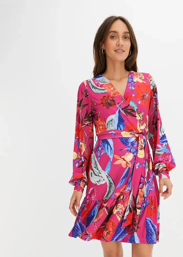 Bonprix Verspieltes Kleid Mit Wundervollem Print - Pink - Damen