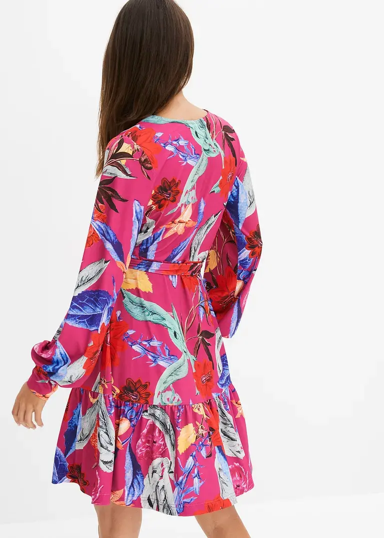 Bonprix Verspieltes Kleid Mit Wundervollem Print - Pink - Damen
