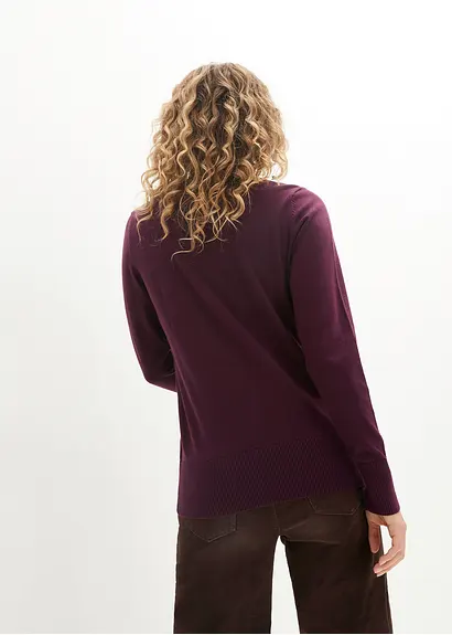Bonprix Vielfach Kombinierbarer Pullover Mit Recycelter Baumwolle Und Turtle-Neck