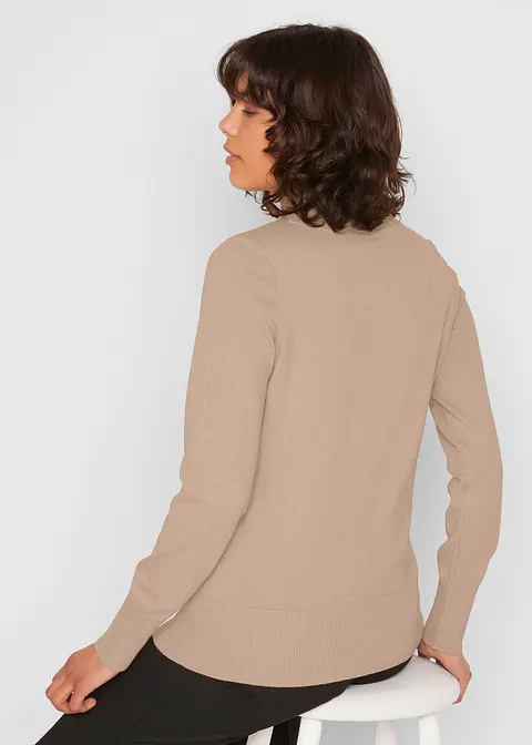 Bonprix Vielfach Kombinierbarer Pullover Mit Recycelter Baumwolle Und Turtle-Neck
