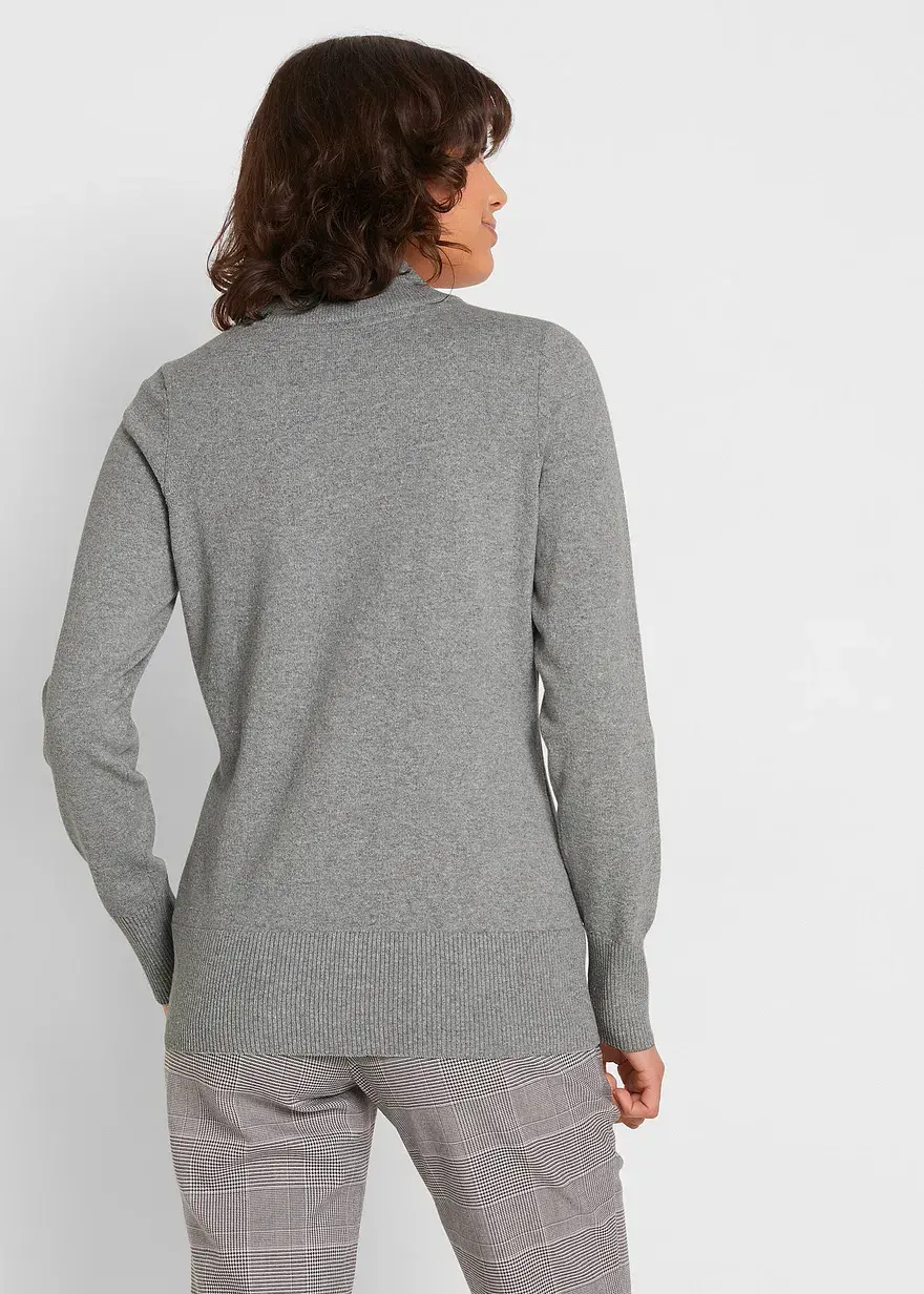 Bonprix Vielfach Kombinierbarer Pullover Mit Recycelter Baumwolle Und Turtle-Neck