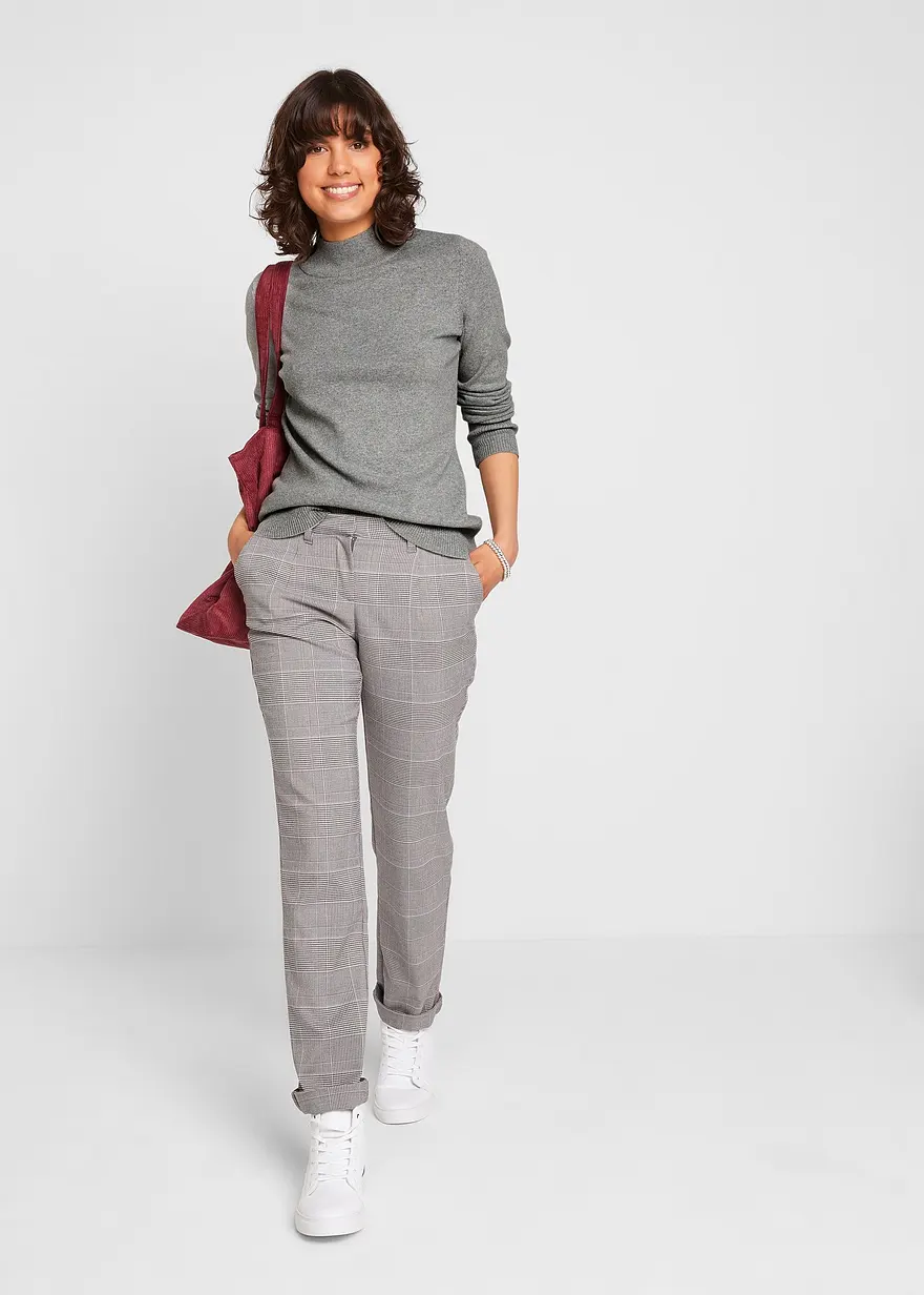 Bonprix Vielfach Kombinierbarer Pullover Mit Recycelter Baumwolle Und Turtle-Neck