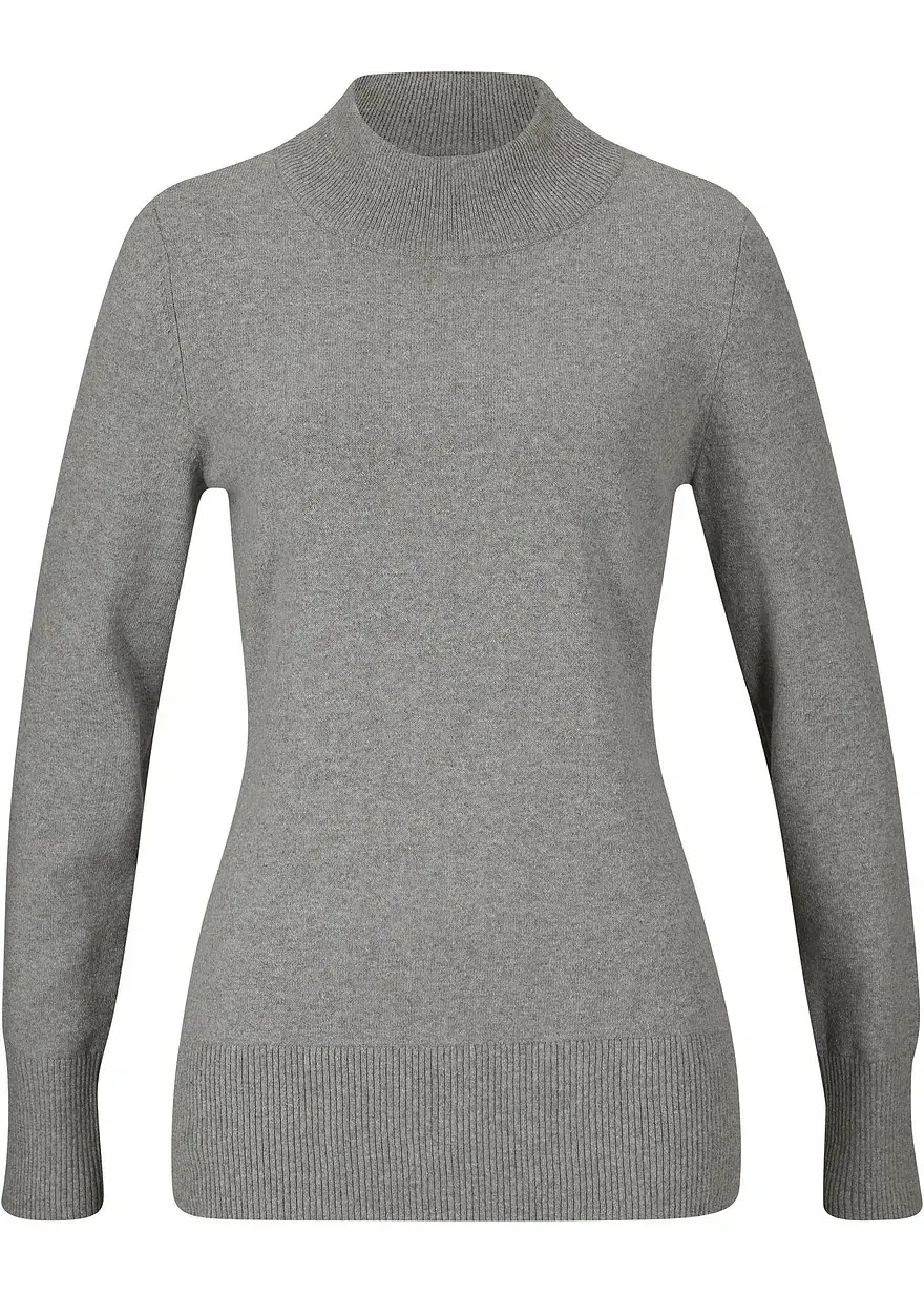bonprix Vielfach kombinierbarer Pullover mit recycelter Baumwolle und Turtle-Neck