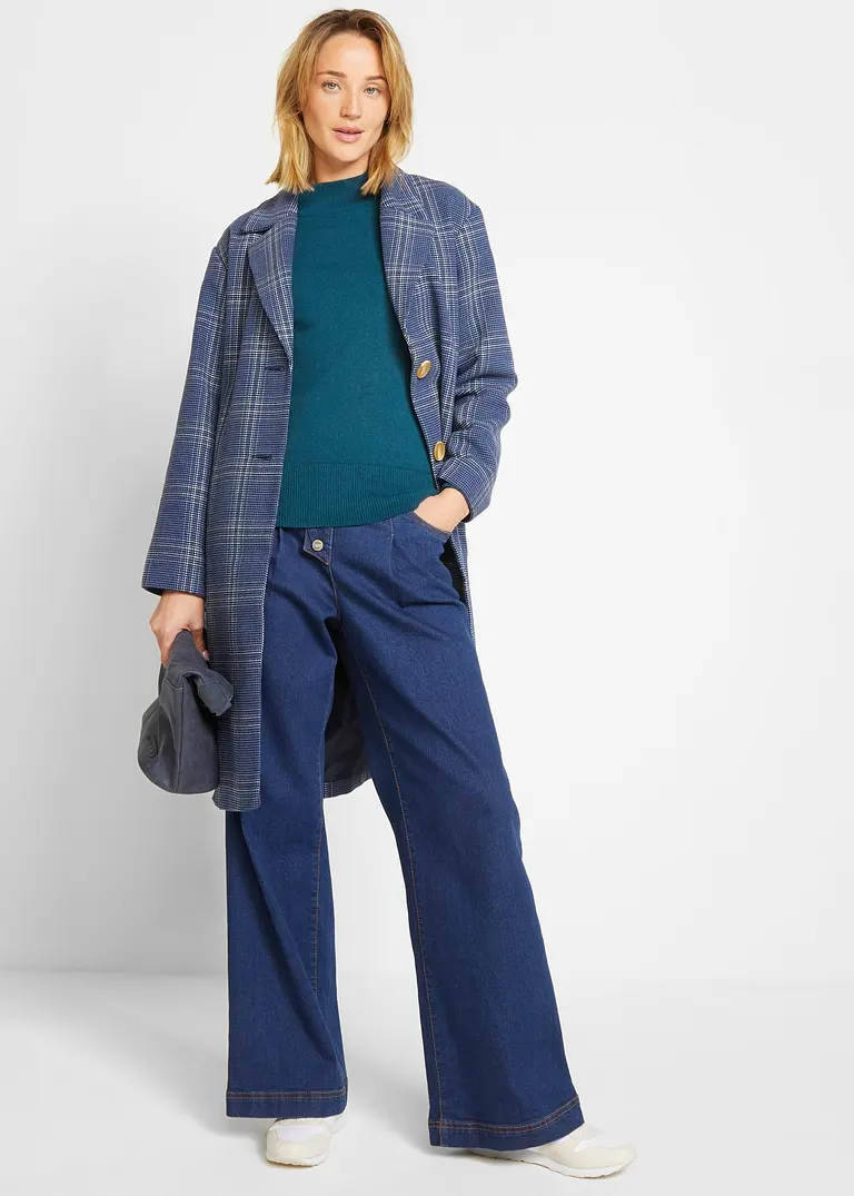 Bonprix Vielfach Kombinierbarer Pullover Mit Recycelter Baumwolle Und Turtle-Neck