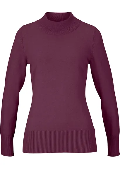 bonprix Vielfach kombinierbarer Pullover mit recycelter Baumwolle und Turtle-Neck