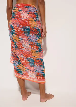 Bonprix Vielseitig Einsetzbarer Pareo Mit Floralem Druck - Pink