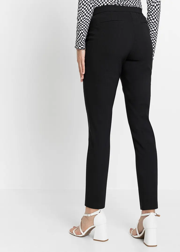 Bonprix Vielseitig Kombinierbare Business-Hose Mit Bequembund. - Schwarz