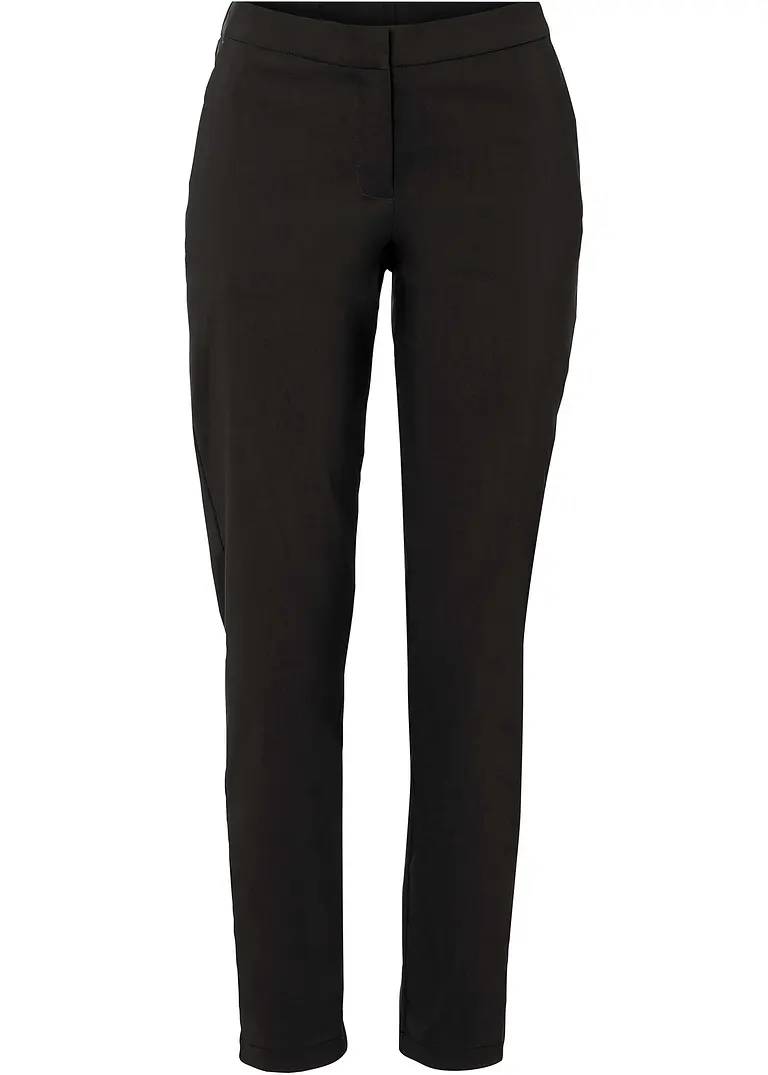 bonprix Vielseitig kombinierbare Business-Hose mit Bequembund. - schwarz