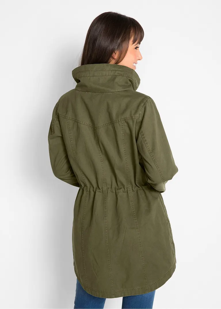 Bonprix Vielseitig Kombinierbare Sportliche Jacke Mit Taschen Aus Baumwolle