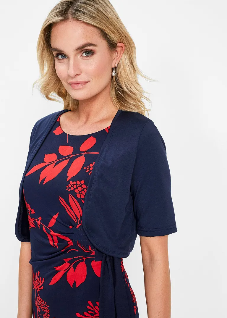 Bonprix Vielseitig Kombinierbarer Shirt-Bolero Mit Halblangen Ärmeln