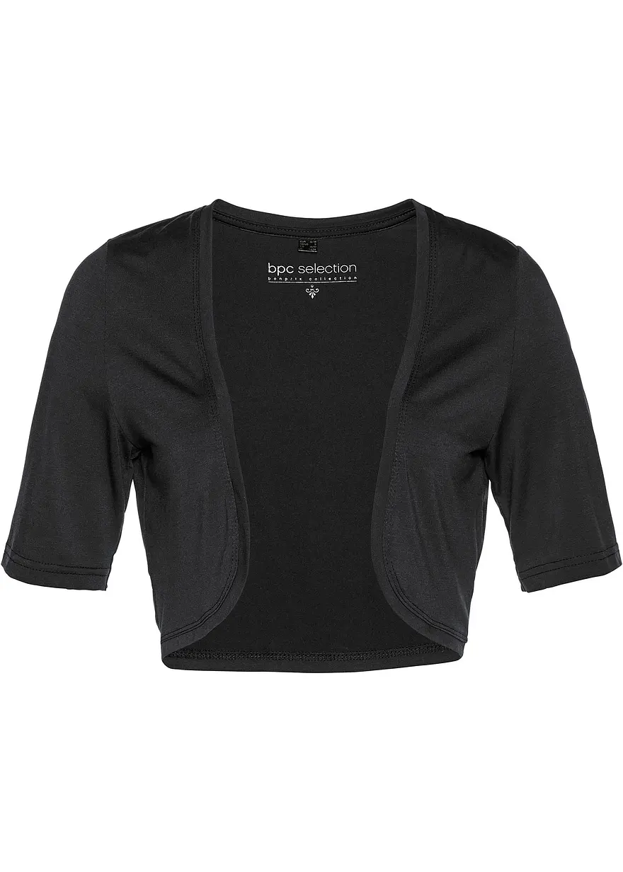 bonprix Vielseitig kombinierbarer Shirt-Bolero mit halblangen Ärmeln