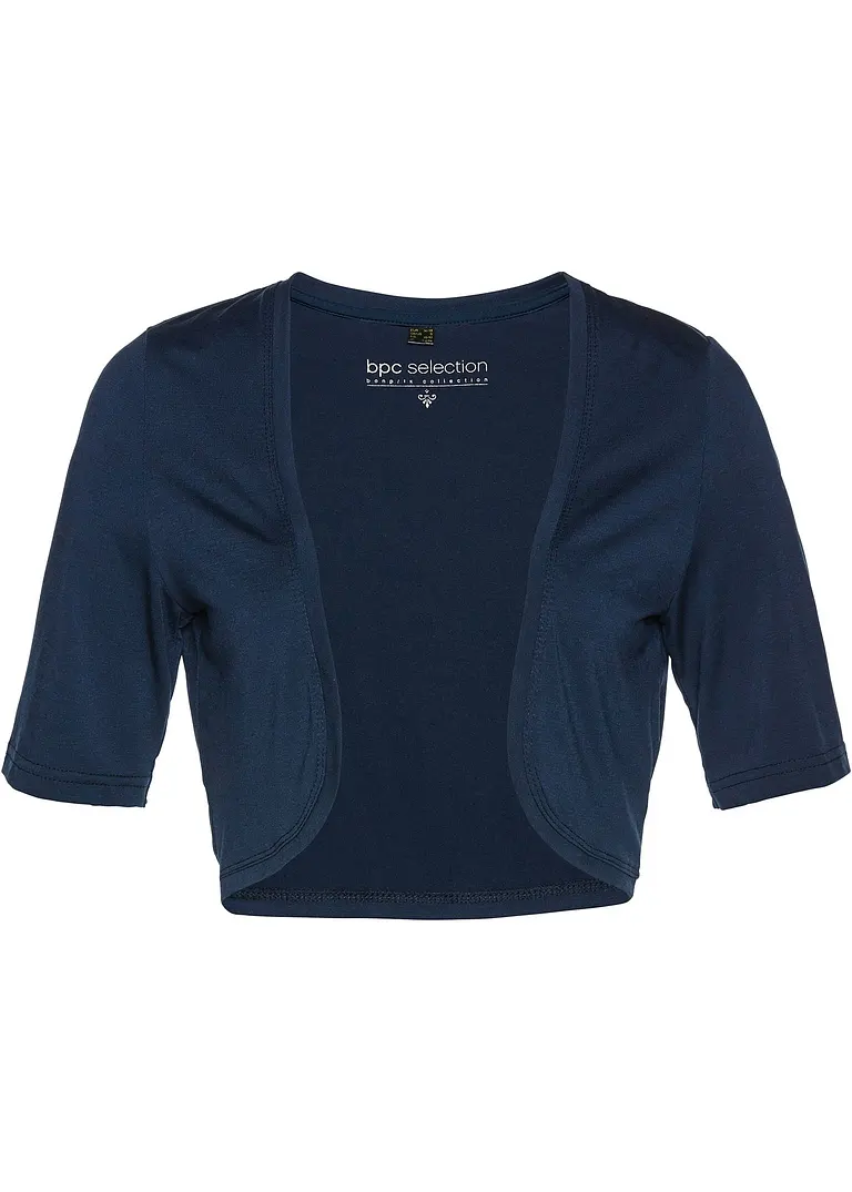 bonprix Vielseitig kombinierbarer Shirt-Bolero mit halblangen Ärmeln