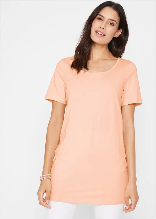 Bonprix Vielseitig Kombinierbares Basic-Long T-Shirt Im 2er-Pack - Damen