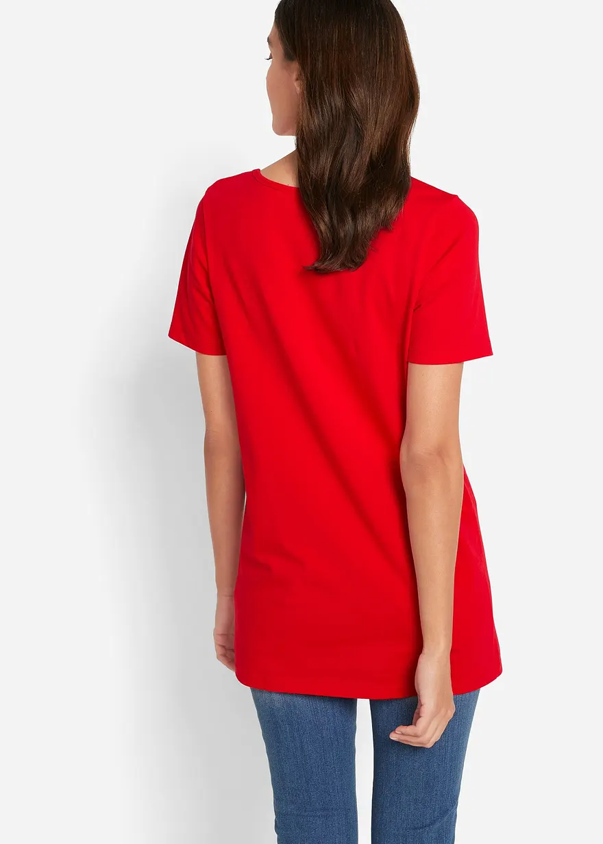 Bonprix Vielseitig Kombinierbares Basic-Long T-Shirt Im 2er-Pack - Damen
