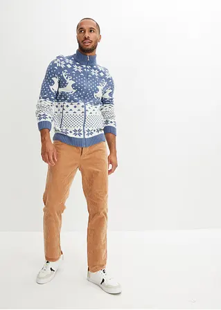 Bonprix Voluminöser Strick Ideal Für Kalte Tage - Blau