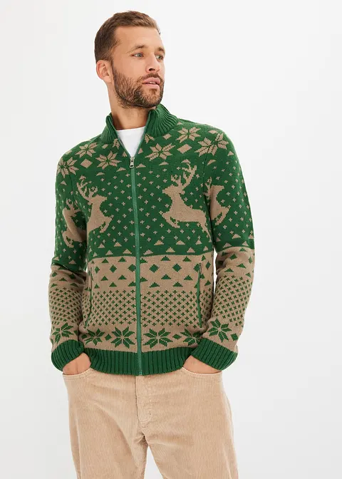 Bonprix Voluminöser Strick Ideal Für Kalte Tage - Grün