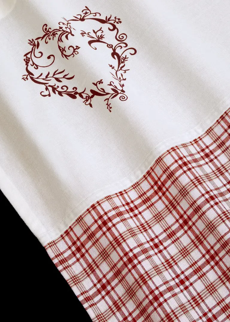 Bonprix Vorhang Im Klassischem Landhausstil - Rot Kräuselband