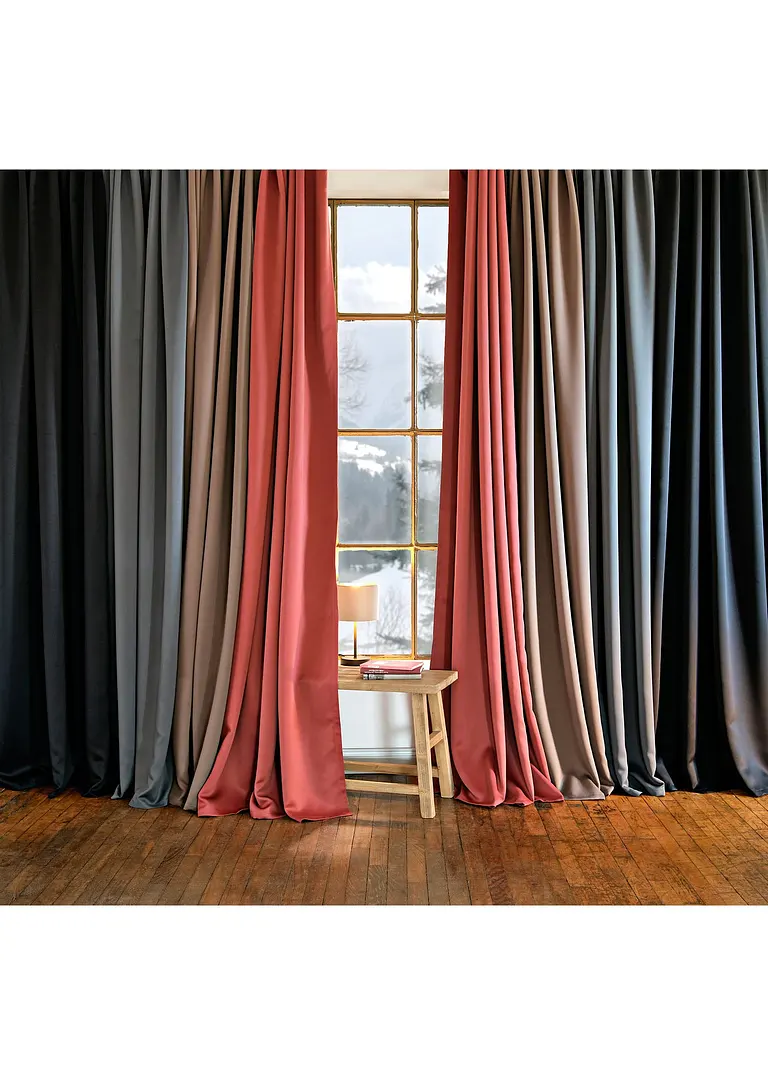 Bonprix Vorhang Zum Abdunkeln Und Energie Sparen - Auch In Extra Breiten Größen