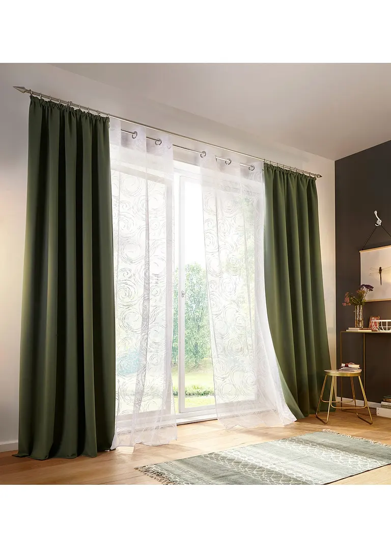 Bonprix Vorhang Zum Abdunkeln Und Energie Sparen - Auch In Extra Breiten Größen