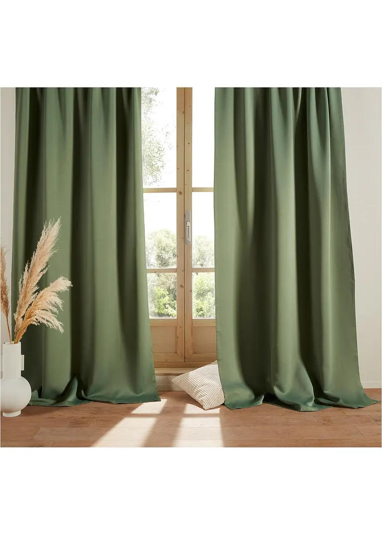 Bonprix Vorhang Zum Abdunkeln Und Energie Sparen - Auch In Extra Breiten Größen