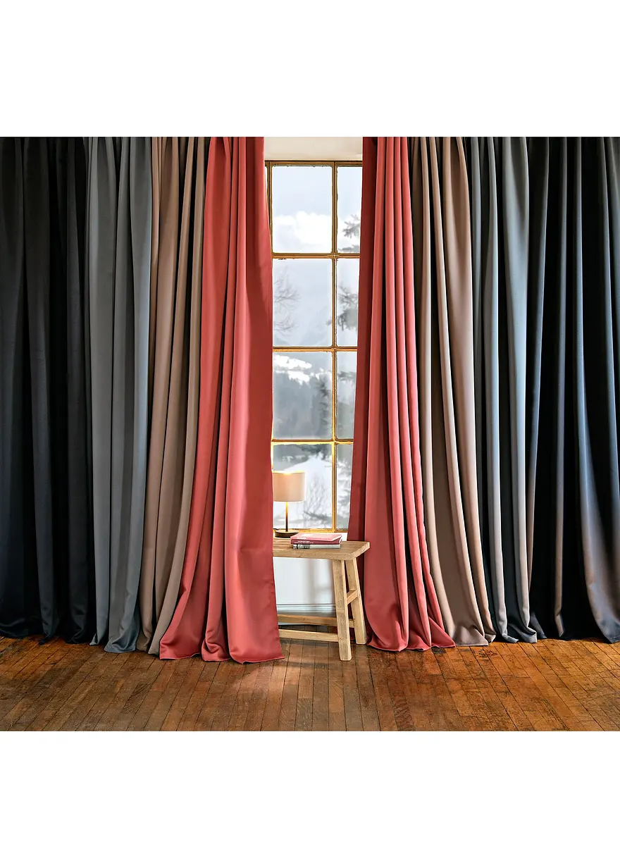 Bonprix Vorhang Zum Abdunkeln Und Energie Sparen - Auch In Extra Breiten Größen