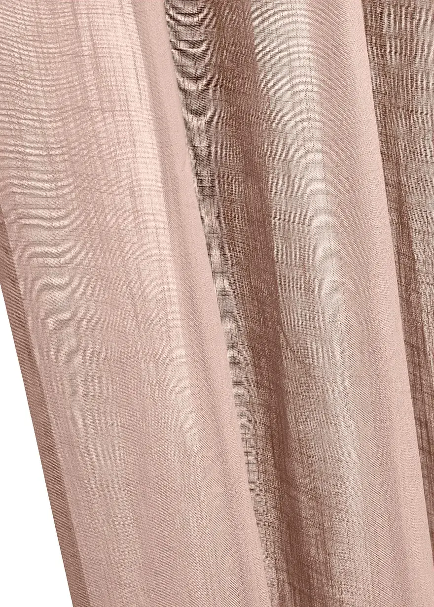 Bonprix Vorhangschal In Toller Leinen-Optik - Altrosé Multifunktionsband