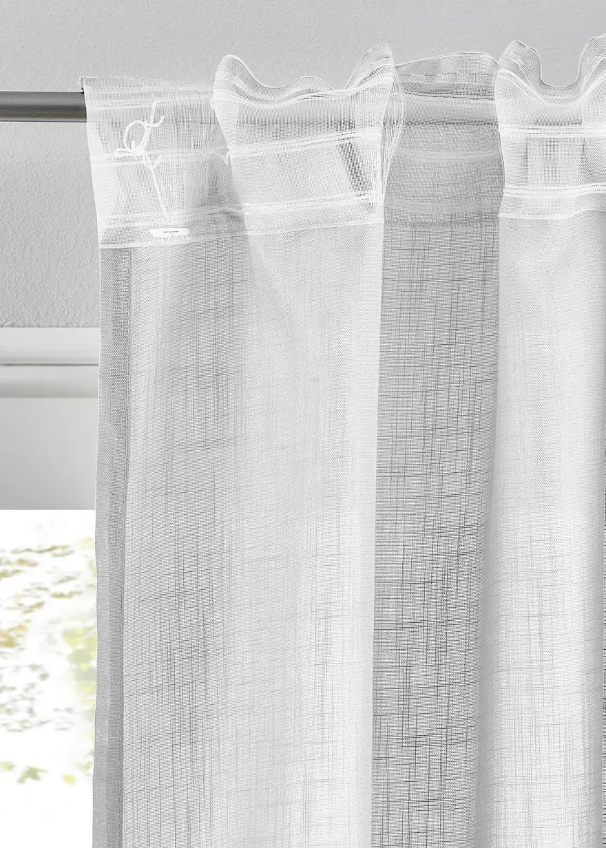 Bonprix Vorhangschal In Toller Leinen-Optik - Wohnen & Garten