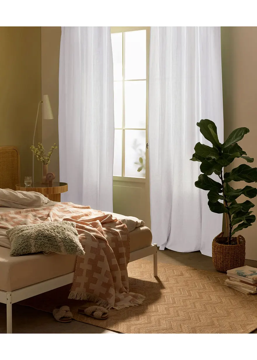 Bonprix Vorhangschal In Toller Leinen-Optik - Wohnen & Garten