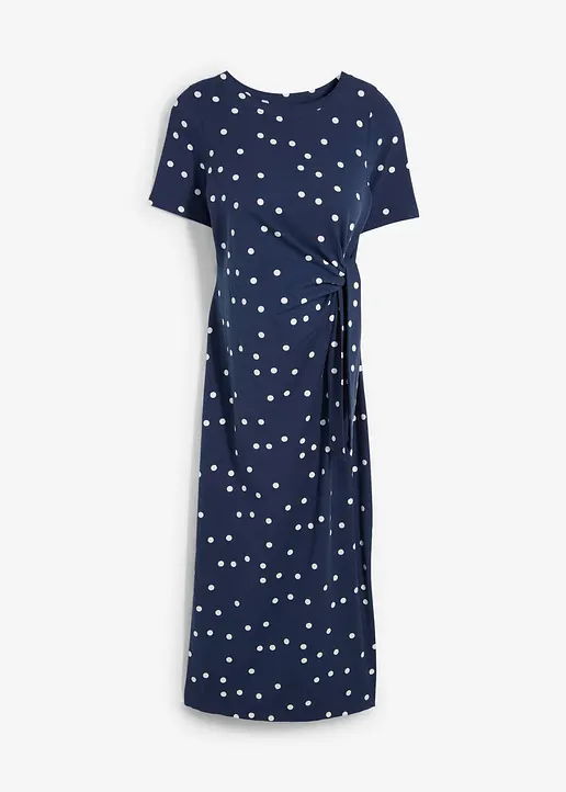 bonprix Wadenlanges Midikleid für Schwangere - blau - Damen