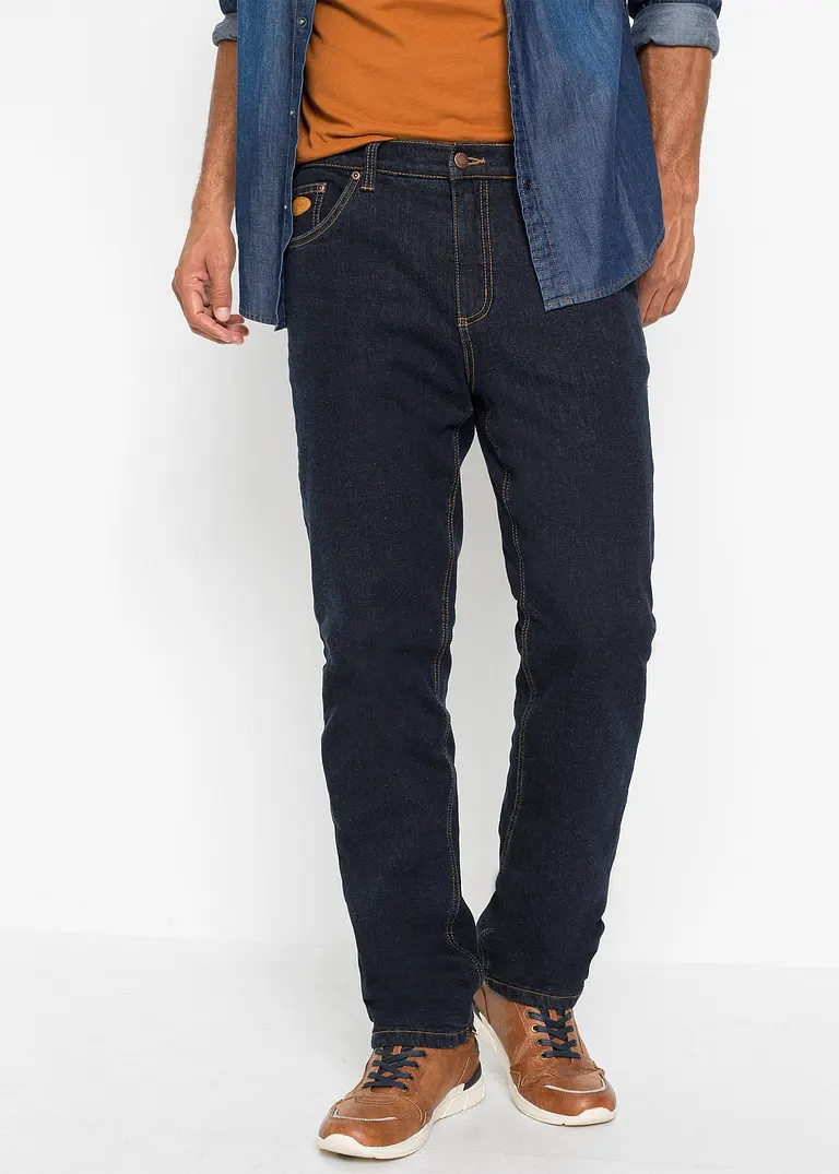 Bonprix Warm Gefütterte Classic Fit Stretch-Thermojeans Mit Komfortabler Leibhöhe