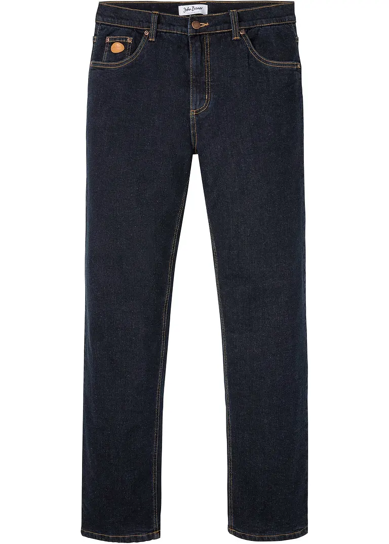 bonprix Warm gefütterte Classic Fit Stretch-Thermojeans mit komfortabler Leibhöhe