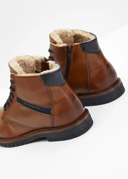 Bonprix Warm Gefütterte Schnür Stiefelette Von Bugatti - Braun