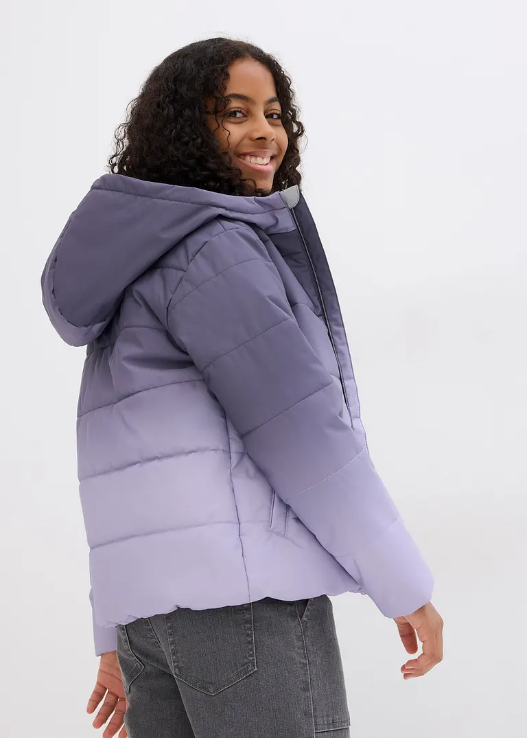 Bonprix Wärmende Mädchen Ski Jacke Mit Reflektierenden Details - Lila