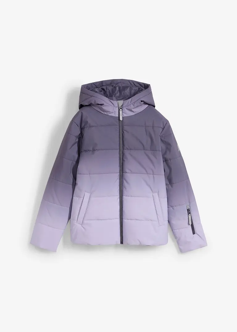 bonprix Wärmende Mädchen Ski Jacke mit reflektierenden Details - lila