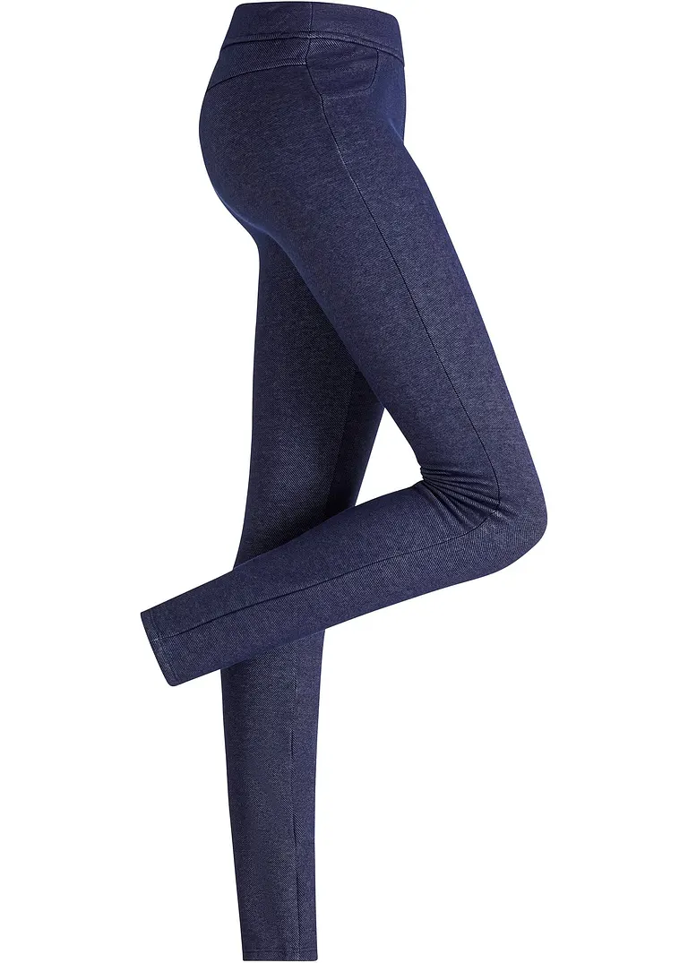 bonprix Wärmende Thermo Jeggings in Jeansoptik - blau - Damen